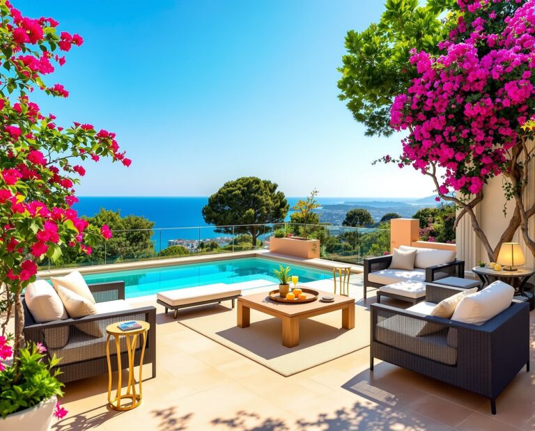 Terraza villa de lujo Costa Brava